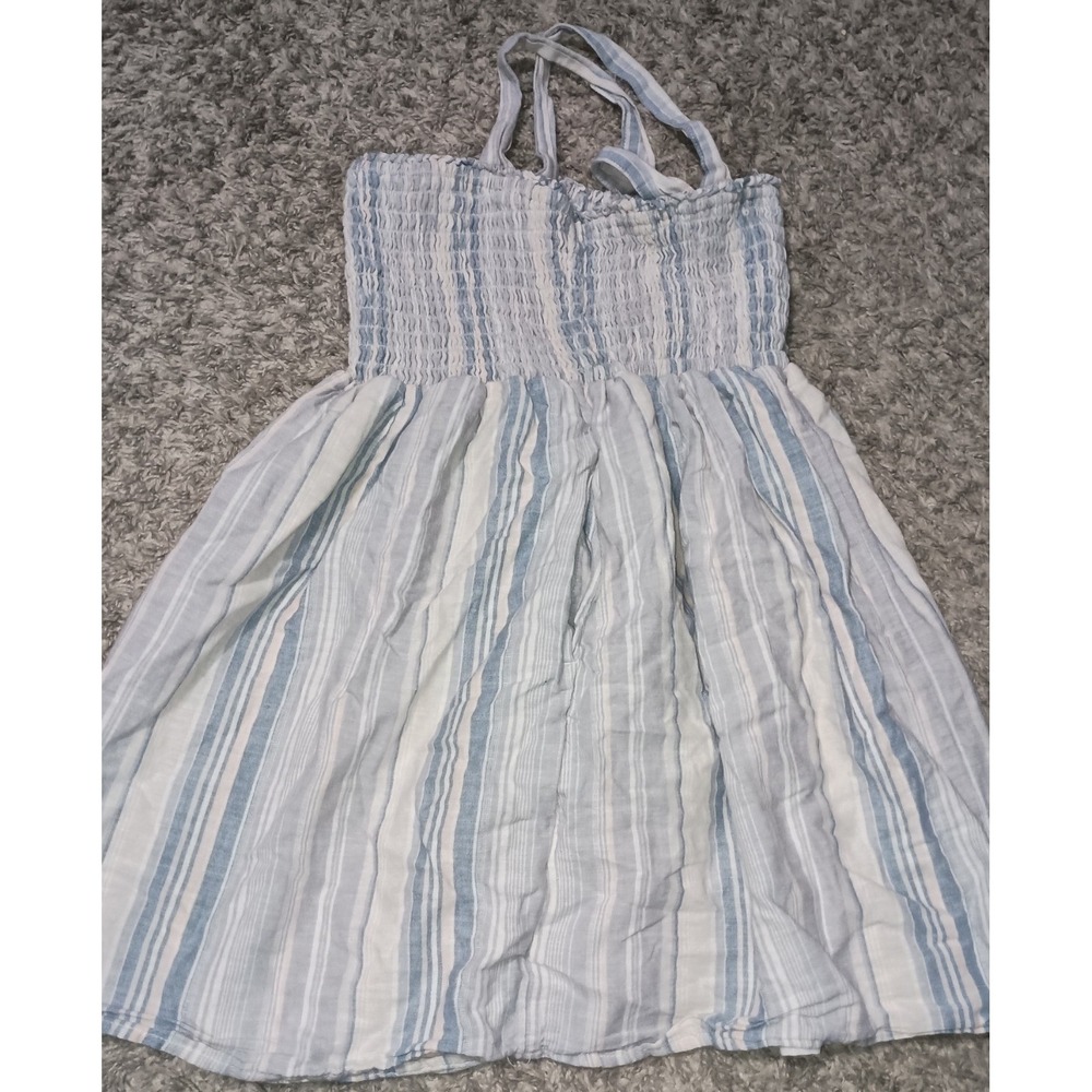 American Eagle Fit & Flare‎ Dress Womens Small Gray Halter Casual Cute